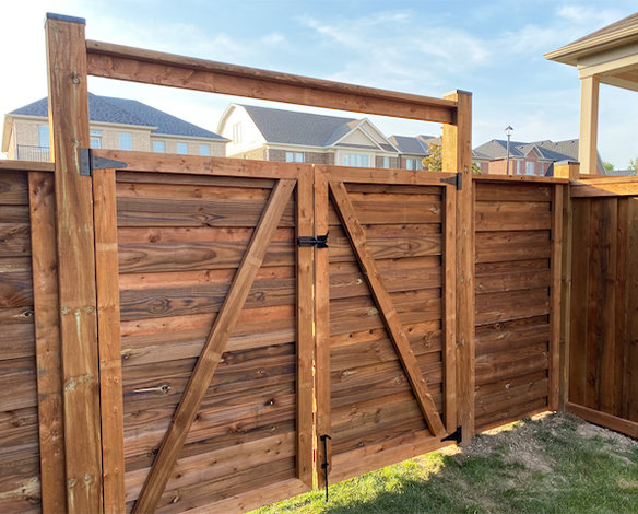Backyard fence gate